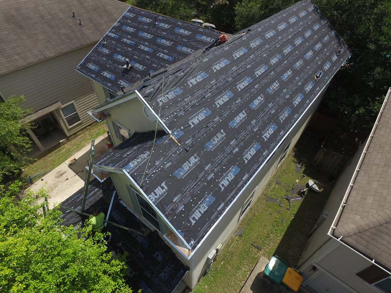 Roofing before